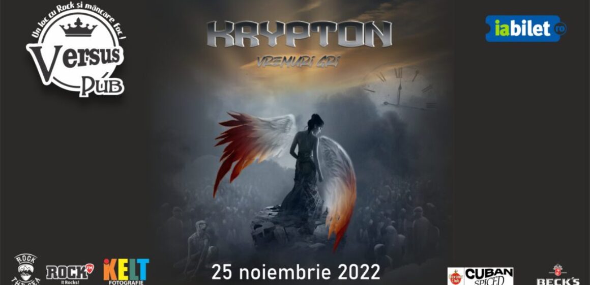 KRYPTON cântă, în premieră, la Versus Pub: hai să-i vezi pe veteranii rockului românesc